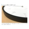 KATOMOKU plywood wall clock 7 black sweep (continuous second hand
