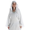 HEMAD Medieval Veil Bird Cotton White Black Garment LARP, White