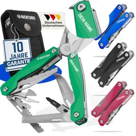 Aventuris® Multi-Tool PEROSNALIZED Great Multifunctional Tool as Bicycle Accessories or Outdoor Equipment, a Multitool Tool as Men's Gifts