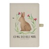 Mr. & Mrs. Panda DIN A5 Cotton Notebook Rabbit Sitting