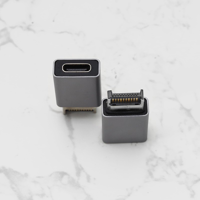 ECSiNG 2Pcs USB 3.1 Type E to Type C Adapter