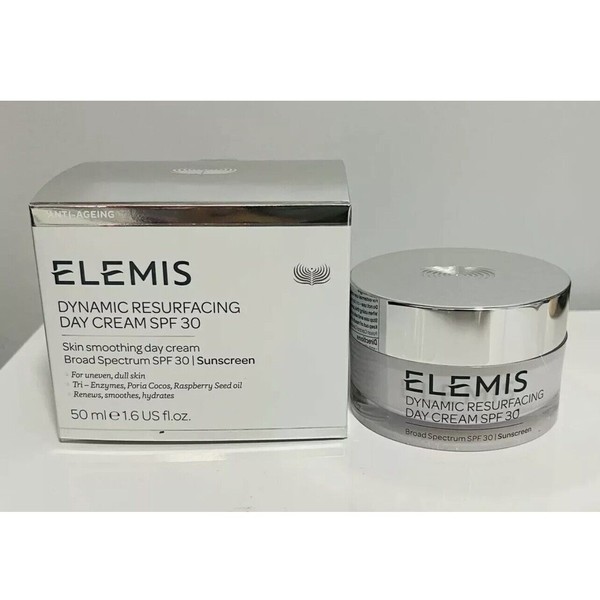 Elemis Dynamic Resurfacing Day Cream SPF 30 NEW IN BOX 1.69 oz/50 ml EXP 11/24