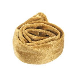 PATIKIL 2.6ft Chandelier Chain Cord Cover, Velvet Cloth Fabric Chain Sleeve Decorative Cord Covers for Chandelier Wires Swing Cable, Hook and Loop Fastener Style, Gold