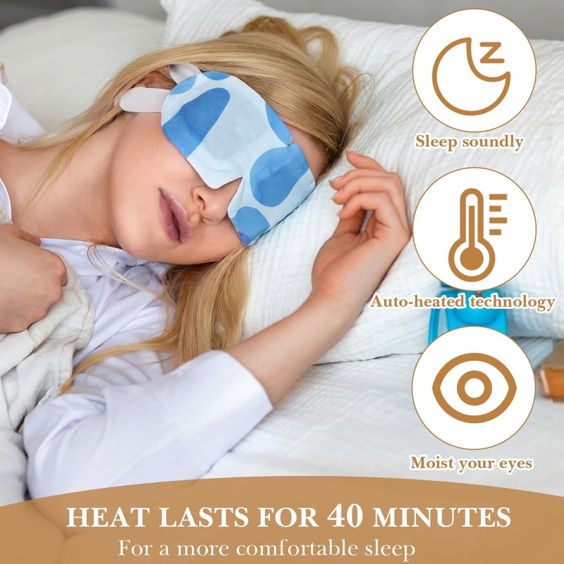 100 Pack Steam Eye Mask Disposable Self Heated Eye Masks