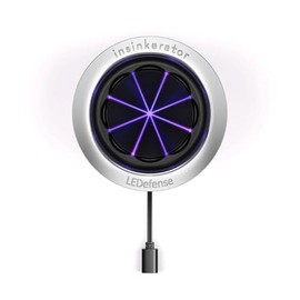 INSINKERATOR LEDefense Garbage Disposal Flange, Antimicrobial LED Accessory for INSINKERATOR Garbage Disposals, FLG-SS-LED