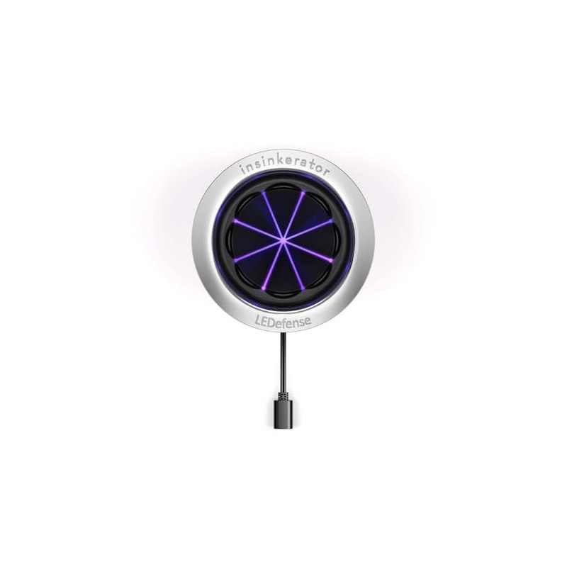 INSINKERATOR LEDefense Garbage Disposal Flange, Antimicrobial LED Accessory for INSINKERATOR