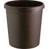 helit H6105875 Commercial Waste Paper Basket 18 litres, Brown