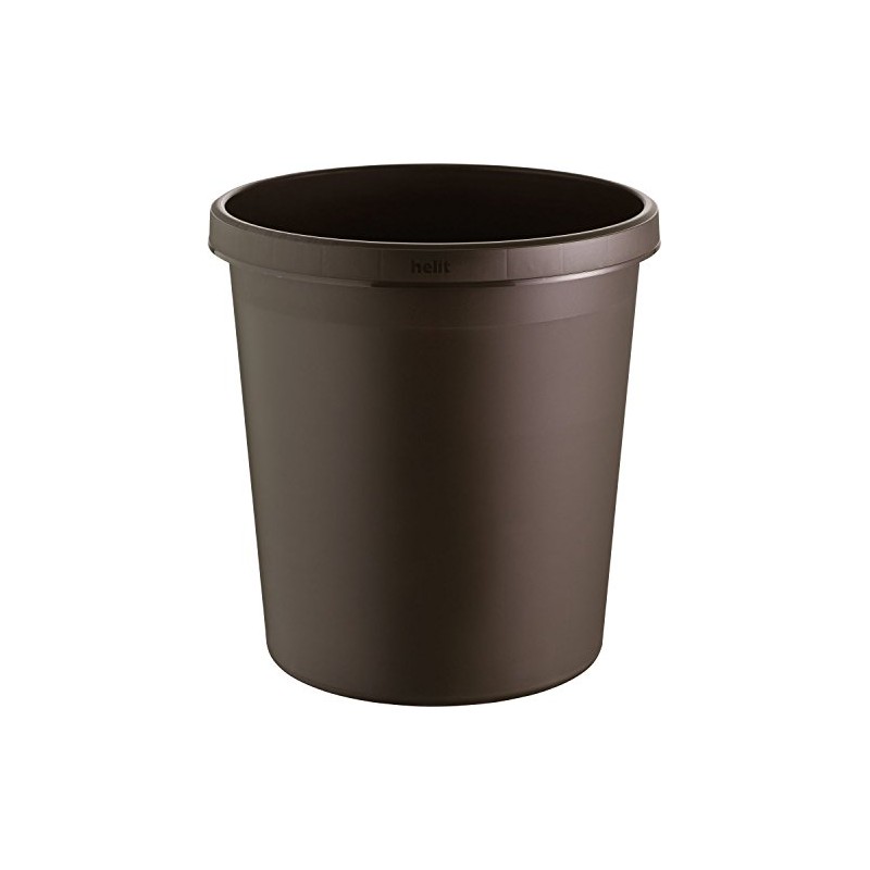 helit H6105875 Commercial Waste Paper Basket 18 litres, Brown
