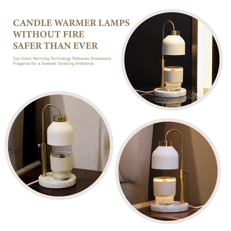 Candle Warmer Lamp, with 2 Bulbs,Timer & Dimmer,Compatible with Large