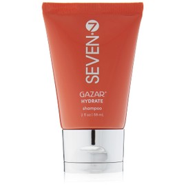 SEVEN Hair Care Gazar Hydrate Shampoo for Women & Men, Sulfate & Paraben Free, Cruelty Free with Pro Vitamin B5, Sugarcane + Moisturizing Cactus Flower for Dry Hair, Made in USA, 2oz