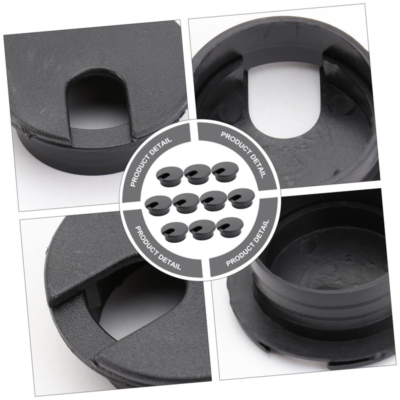 OSALADI 12pcs Round Cable Organizers for Cable Hole Covers for