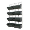 WANLECY 8 Pockets Vertical Planters Indoor Outdoor Living Wall Mounted