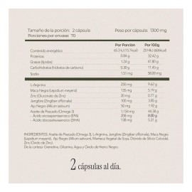 Maca Negra Suplemento Hombres 140 Softgels Maklen Sabor