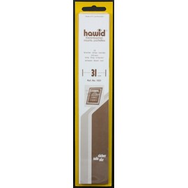 Hawid 25 210x31mm Stamp Mount Strips - Black