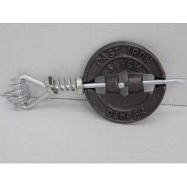 VOGELZANG BRAND NEW VOGELZANG 3" WOOD STOVE CHIMNEY DAMPER CAST IRON ICE FISHING STOVE