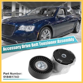 REPAIROCK Automatic Belt Tensioner Pulley Assembly for Dodge Charger Journey for Ram 1500 for Jeep for VW NO.5184617AD Accessory Drive Belt Serpentine Tensioner Kit Auto Replacement Parts