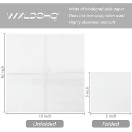 300 Count White Beverage Napkins,2-Ply White Cocktail Napkins,Disposable Party Napkins for Dinner Wedding Birthday Party Graduation