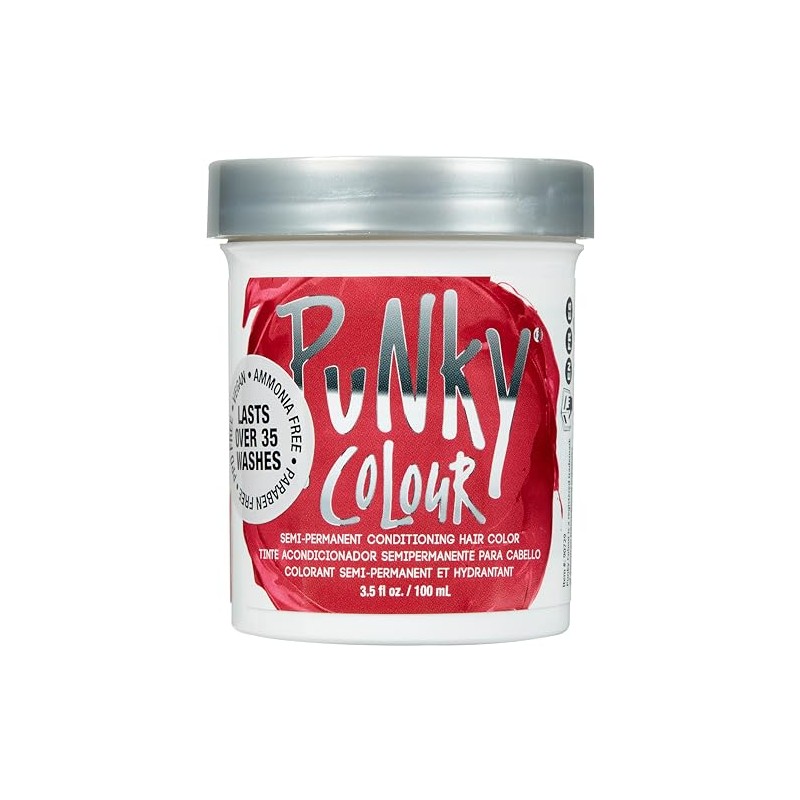 Jerome Russell Punky Color de Cabello Acondicionador Semi-Permanente, Cherry on