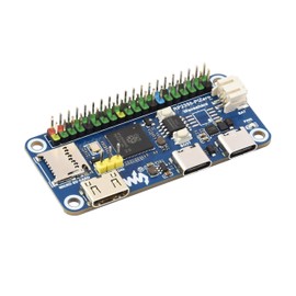 RP2350-PiZero Development Board, Based On RP2350 Dual-Core & Dual-Architecture Chip, 16MB Flash Memory, DVI Interface, TF Card Slot, PIO-USB Port, 40PIN GPIO, Compatible with Raspberry Pi Hats, LCD
