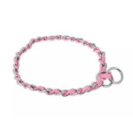 Petmate Comfort Chain Training Collar 3mmx 22" Pink.Decrease pet risk of injury