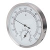 Aqur2020 Stainless Steel Sauna Room Thermometer Hygrometer Steam Room Thermometer