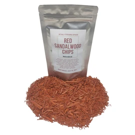 Red Sandalwood Chips (African Coral Padauk) Made from 100% Pterocarpus Soyauxii, Cut & Dried - Net weight: 1.5oz/42.5g