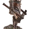 Veronese Viking with Two Axes Made of Artificial Stone Bronzed
