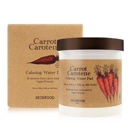 레드밤 Skinfood Carrot Carotene Calming Water Pad 60 Sheets 1 Pack