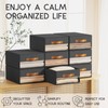 Homsorout Large Closet Storage Bins - 6 Pack Pull-Out Stackable