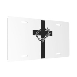 Christian License Plate 6" X 12" Front License Plate Vanity License Plates for Front of car Decorative License Plates for Front of car Vanity.16