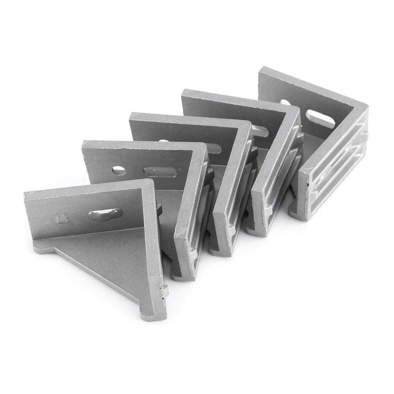 5pcs Aluminium Alloy Corner Brackets L-Shaped Right Angle Corner Brackets