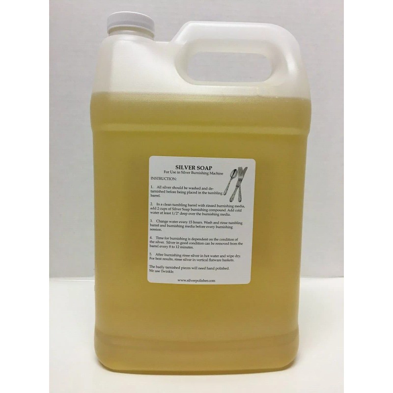 The Swartz Group Burnishing Compound, liquid silver/stainle