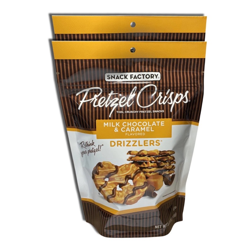 Tribeca Curations Snack Factory Milk Chocolate Pretzel Crisps Drizzlers 5.5