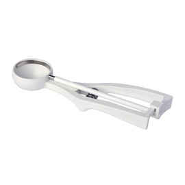 Piazza 6 x Ice Cream Scoop with Coloured Steel Stick White Stick 5.3 cm Diameter 1/24 Litre Capacity 03522402