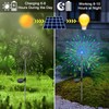 Solar Garden Lights Outdoor, 2 Pack 120 LED Twinkling Firework