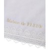 Maison de Fleur Handkerchief Towel, Underlace Towel, Handkerchief, Women's, light