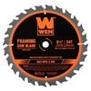 WEN BL0824 8.25-Inch 24-Tooth Carbide-Tipped Circular Saw Blade for Framing