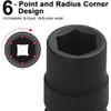 Jetech 22mm Deep Impact Socket Single - 1/2" Drive, 6-Point
