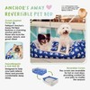 Petique Anchor's Away Reversible Pet Bed, Blue, Small