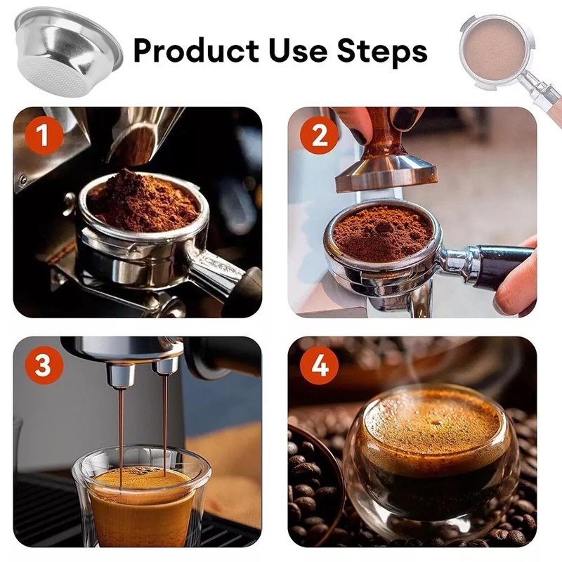54mm Non Pressurized Filter Basket,For Breville Portafilter Coffee Filter Basket