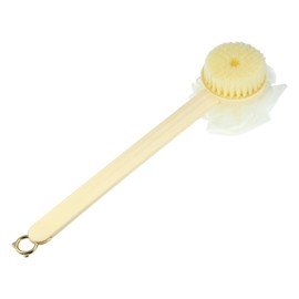 VOCOSTE Rückenbürste, doppelseitige Badebürste für die Dusche, 14,96", Beige