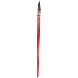 Watercolor Paint Brush Squirrel Hair Tip Red Handle Hand Tie Iron Circle Acrylic Artist SupplyRed No. 3