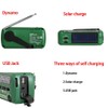 Portable Hand Cranked AM/FM Solar Radio Elderly Emergency Radio