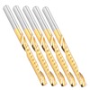 5PCS Spiral End Mills Single Flute Metric 4x32x55mm High Speed