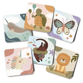 Lebenskompass® Magnetic Bookmarks for Children - Elegant Magnetic Bookmarks with Stylish Designs and Gold Embossing - Magnetic Reading Clips Ideal for Books, Colouring Books and Children's Books