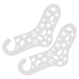 DOITOOL Acrylic Crochet Sock Blockers Transparent Stretchable Sock Display Molds for DIY Knitting Projects for Woven Stocking Shaping and Craft Lovers