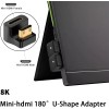 Universal Wide Compatibility Up Angle Mini HDMI to HDMI Adapter