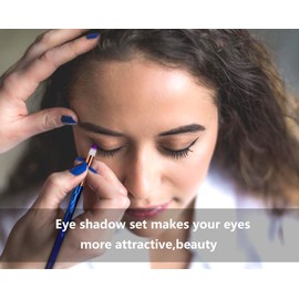 Tenmon Makeup Brushes 20 pcs Unicorn Makeup Brush Set Premium Synthetic Foundation Brush Blending Eyeshadow Blush Concealer Cosmetic Brushes Make Up Brushes Kit for Valentines Day Gifts (Blue)