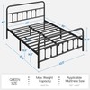 Yaheetech Classic Metal Platform Bed Frame Mattress Foundation with Victorian