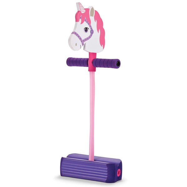 Kidoozie Foam Unicorn Pogo Jumper - Indoor & Outdoor Active Play Toy for Ages 4+ - Great for Exercise and Fun!